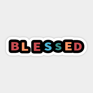 Blessed Cool Inspirational Christian Sticker